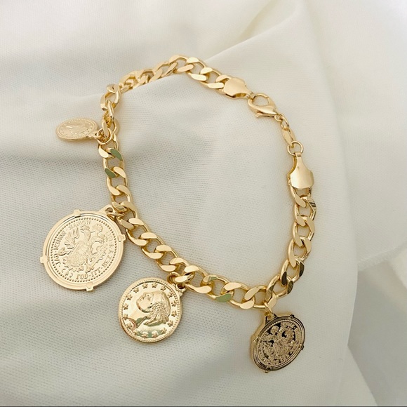 Coin Charm Bracelet - Picture 9 of 10